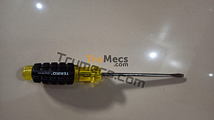 CUSHION GRIP SCREWDRIVER YELLOW