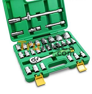12” DR HAND SOCKET SET 8-32 MM 32 PCS 6 PT