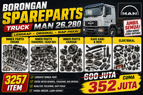 MAN CLA26.280 PART...HARGA MURAH !!! DAPATKAN BANYAK ITEM & QTY DENGAN 352JUTA