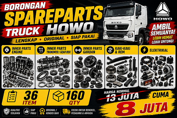 HARGA MURAH !!! DAPATKAN BANYAK ITEM PART HOWO CUMA 8JUTA